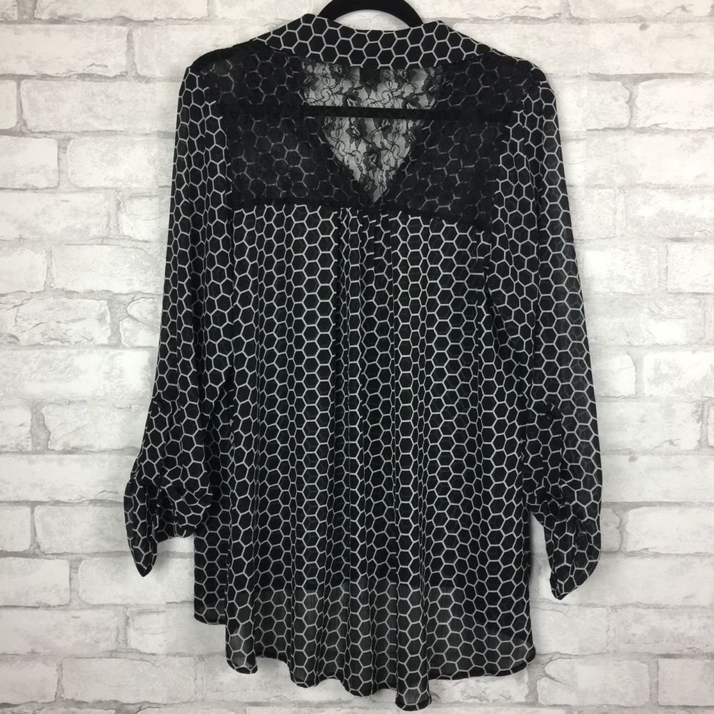 New Direction Women Long Sleeve Blouse Size XL